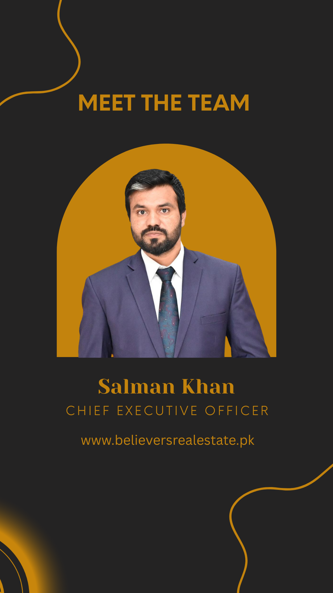 Salman Khan Ceo of believers real estate and Vice President of dha lahore real estate